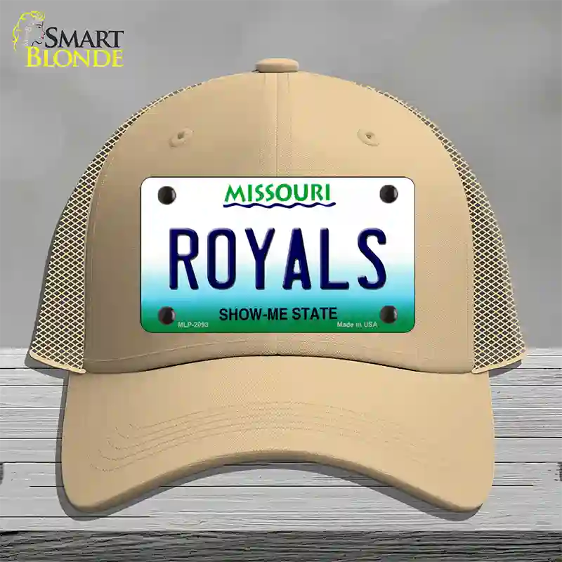 Royals Missouri State Novelty License Plate Hat Mesh / Khaki