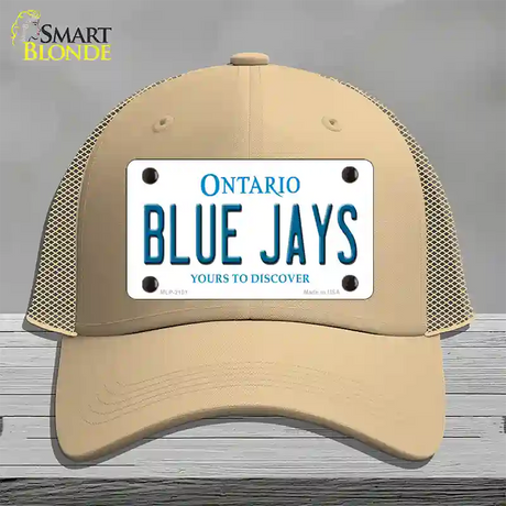 Blue Jays Toronto Canada Province Novelty License Plate Hat Mesh / Khaki