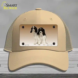 Cavalier King Charles Spaniel Dog Novelty License Plate Hat Mesh / Khaki