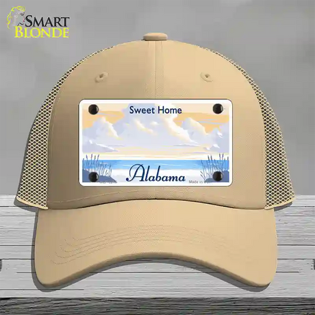 Alabama State Blank Novelty License Plate Hat Mesh / Khaki / Sweet Home Alabama (2215):https | Clean | Yes