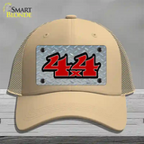 4 X 4 Diamond Novelty License Plate Hat Mesh / Khaki