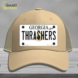 Thrashers Georgia State Novelty License Plate Hat Mesh / Khaki