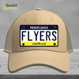 Flyers Pennsylvania State Novelty License Plate Hat Mesh / Khaki