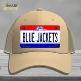 Blue Jackets Ohio State Novelty License Plate Hat Mesh / Khaki