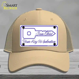 Your Key To Salvation Novelty License Plate Hat Mesh / Khaki