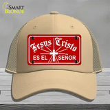 Jesus Cristo Novelty License Plate Hat Mesh / Khaki