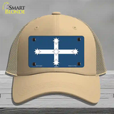 Eureka Flag Novelty License Plate Hat Mesh / Khaki