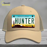 Hunter Arizona Novelty License Plate Hat Mesh / Khaki