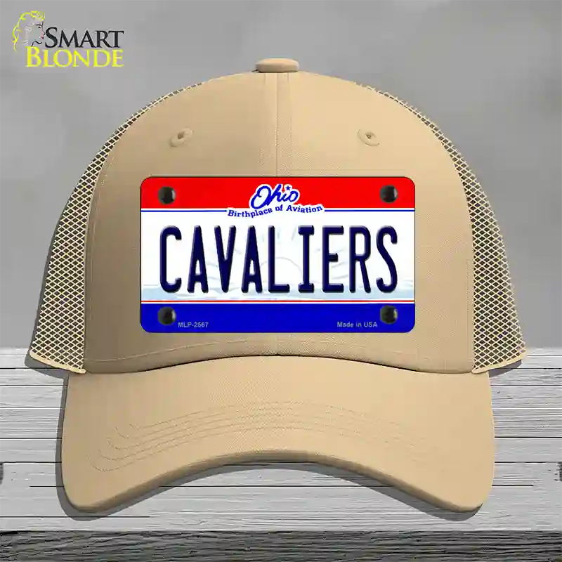 Cavaliers Ohio State Novelty License Plate Hat Mesh / Khaki