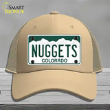 Nuggets Colorado State Novelty License Plate Hat Mesh / Khaki