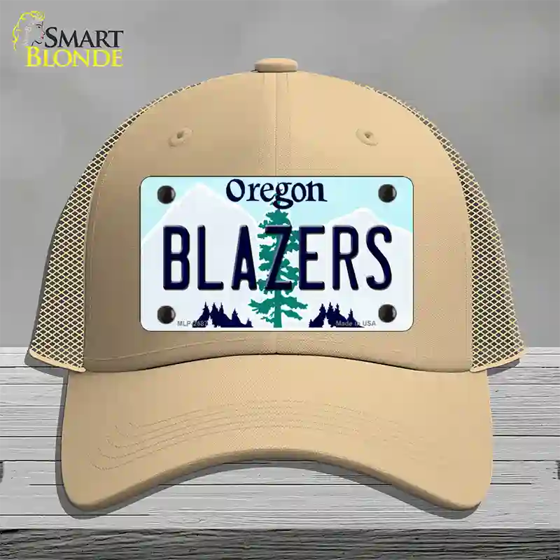 Blazers Oregon State Novelty License Plate Hat Mesh / Khaki