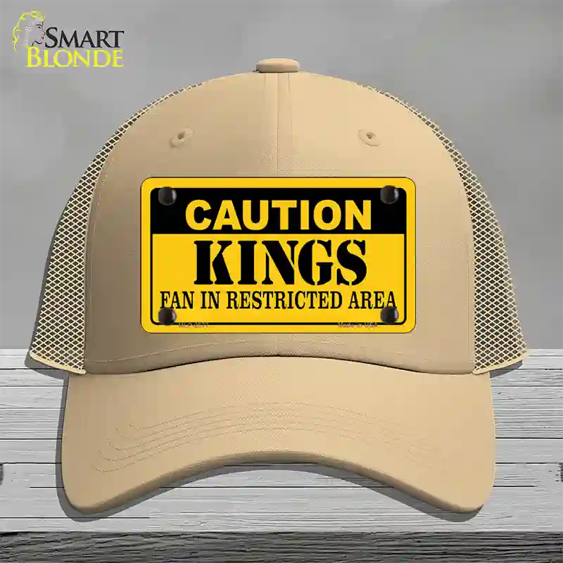 Caution Kings Novelty License Plate Hat Mesh / Khaki