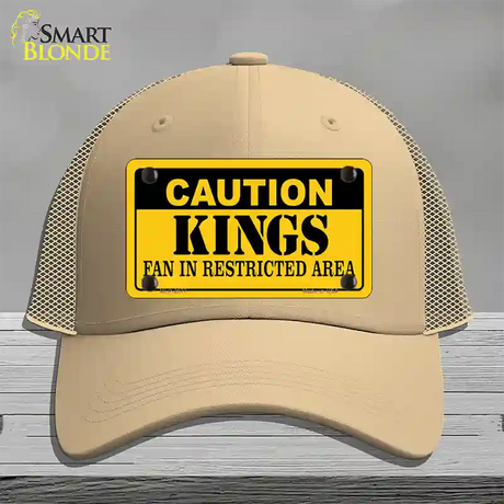 Caution Kings Novelty License Plate Hat Mesh / Khaki