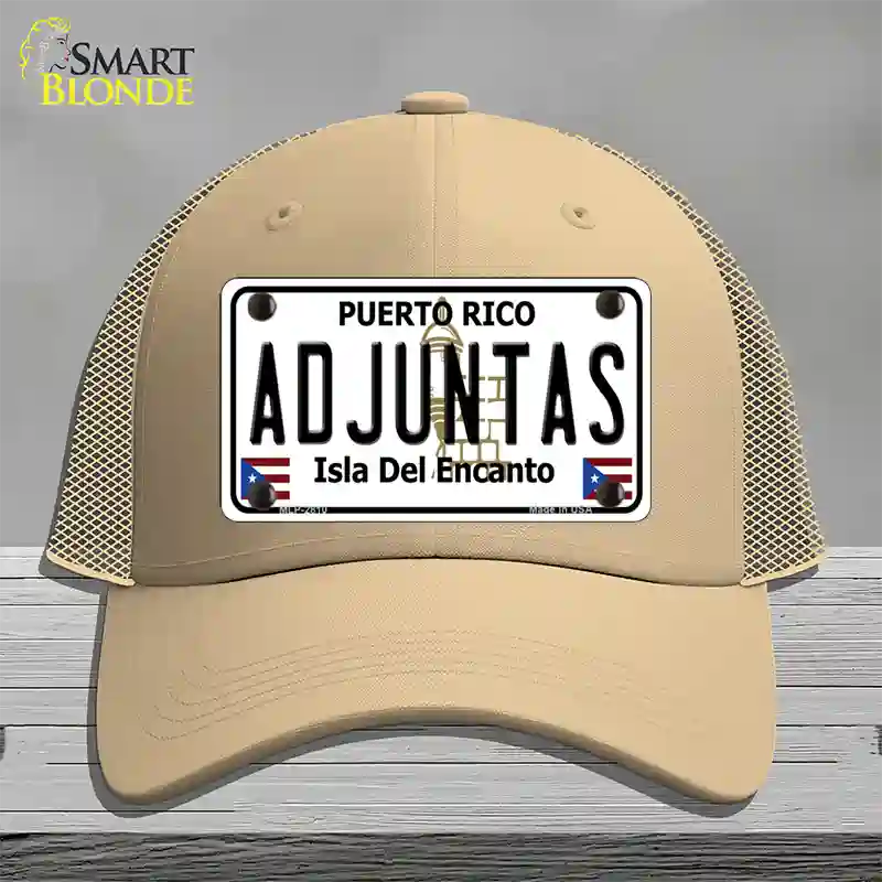 Adjuntas Novelty License Plate Hat Mesh / Khaki