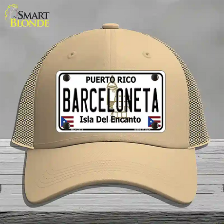 Barceloneta Novelty License Plate Hat Mesh / Khaki