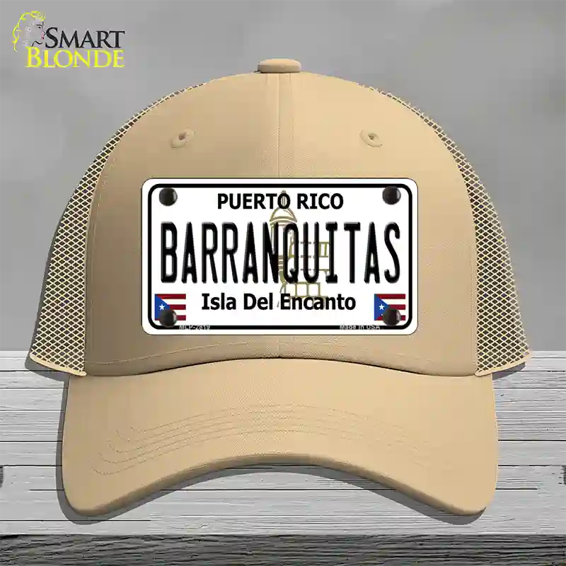 Barranquitas Novelty License Plate Hat Mesh / Khaki