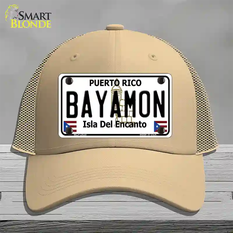 Bayamon Novelty License Plate Hat Mesh / Khaki