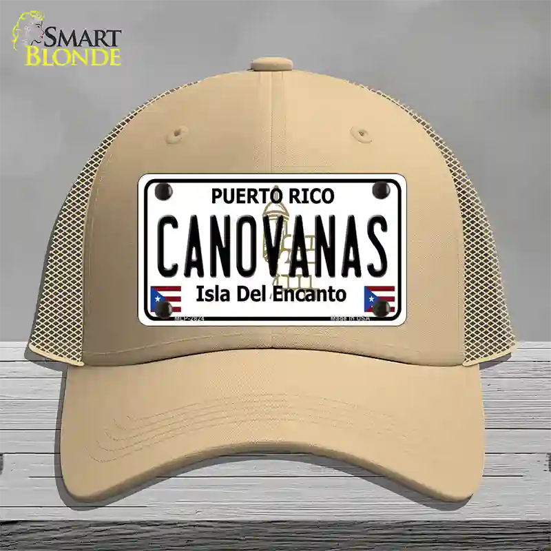 Canovanas Puerto Rico Novelty License Plate Hat Mesh / Khaki