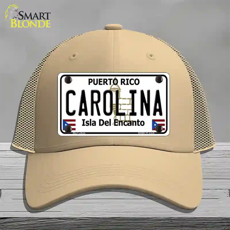 Carolina Novelty License Plate Hat Mesh / Khaki