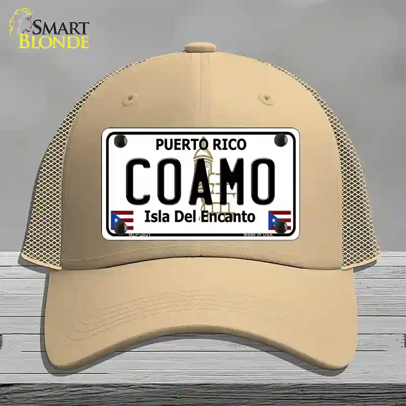 Coamo Novelty License Plate Hat Mesh / Khaki