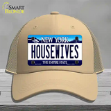 Housewives New York Novelty License Plate Hat Mesh / Khaki