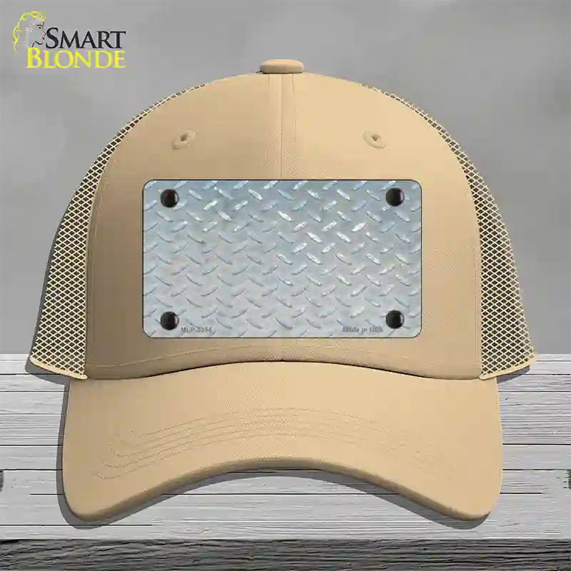 Silver Toolbox Diamond Novelty License Plate Hat Mesh / Khaki