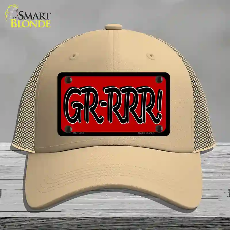 GR-RRR Novelty License Plate Hat Mesh / Khaki