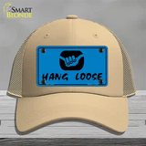 Hang Loose Novelty License Plate Hat Mesh / Khaki