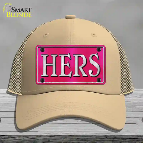 HERS Novelty License Plate Hat Mesh / Khaki