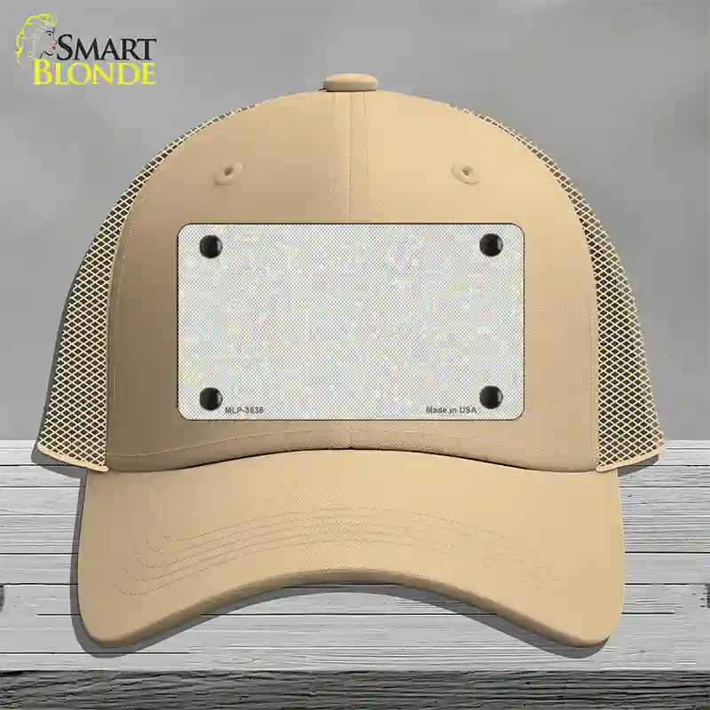 Fish Scale Novelty License Plate Hat Mesh / Khaki