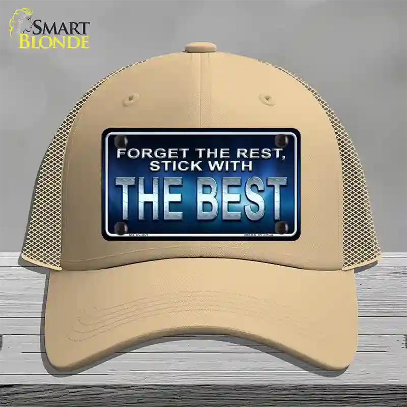 Forget The Rest Novelty License Plate Hat Mesh / Khaki