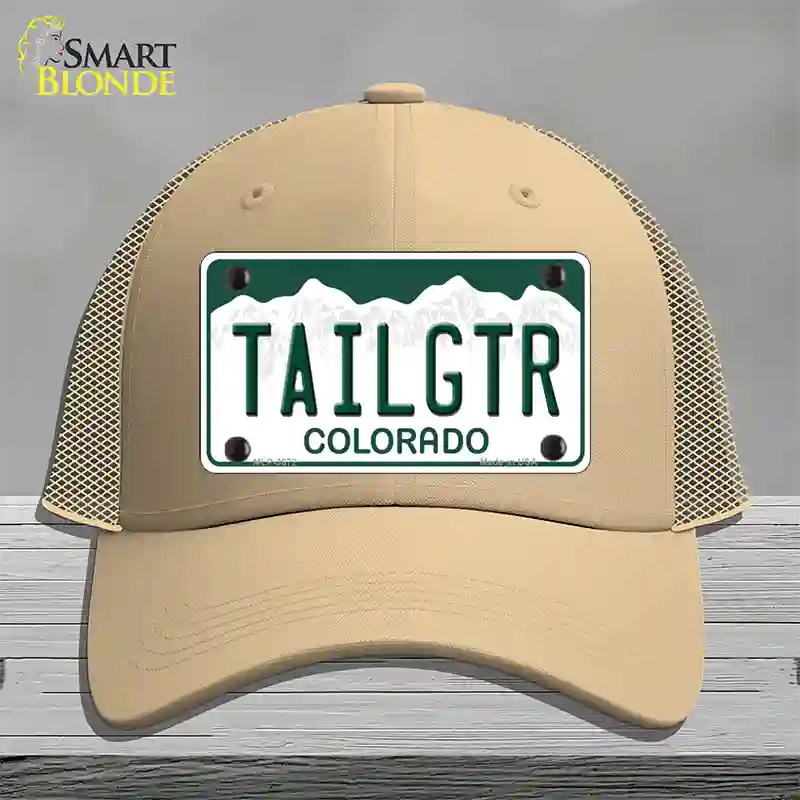 Tailgtr Colorado Novelty License Plate Hat Mesh / Khaki