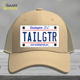 Tailgtr Washington DC Novelty License Plate Hat Mesh / Khaki