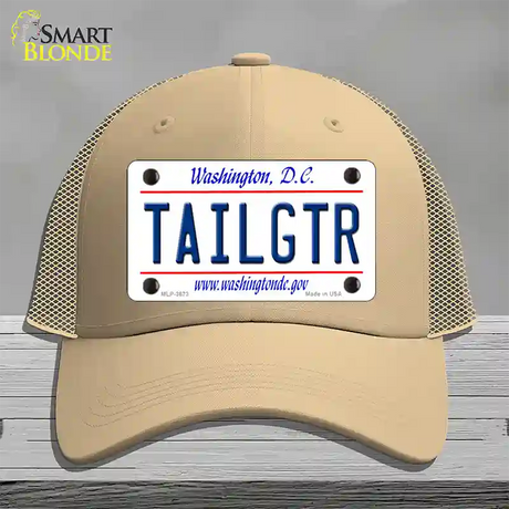 Tailgtr Washington DC Novelty License Plate Hat Mesh / Khaki