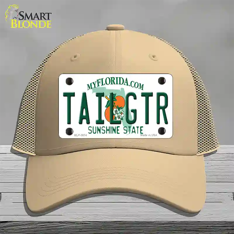 Tailgtr Florida Novelty License Plate Hat Mesh / Khaki