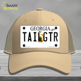 Tailgtr Georgia Novelty License Plate Hat Mesh / Khaki