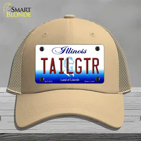 Tailgtr Illinois Novelty License Plate Hat Mesh / Khaki