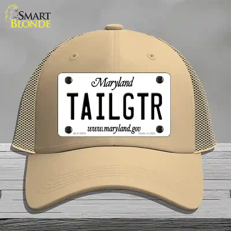 Tailgtr Maryland Novelty License Plate Hat Mesh / Khaki