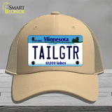 Tailgtr Minnesota Novelty License Plate Hat Mesh / Khaki