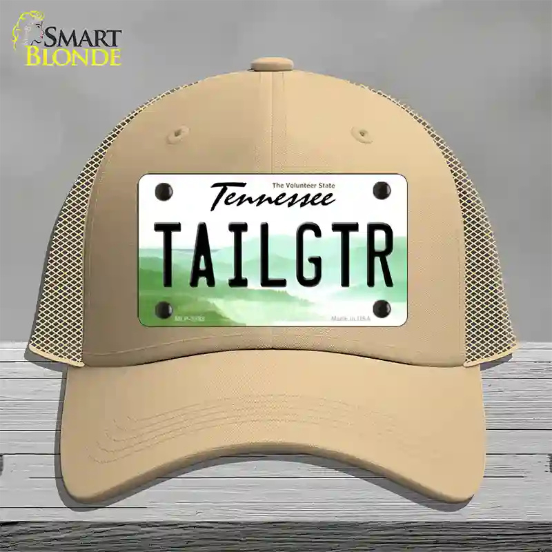 Tailgtr Tennessee Novelty License Plate Hat Mesh / Khaki