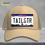 Tailgtr Texas Novelty License Plate Hat Mesh / Khaki