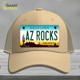 Az Rocks Novelty License Plate Hat Mesh / Khaki