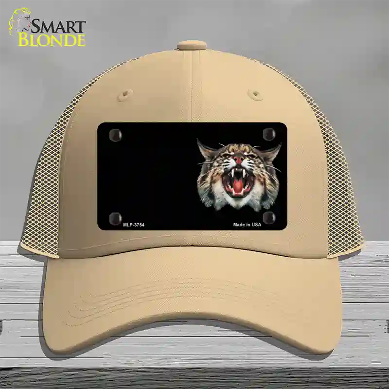 Wildcat Offset Novelty License Plate Hat Mesh / Khaki