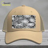 Racing Novelty License Plate Hat Mesh / Khaki