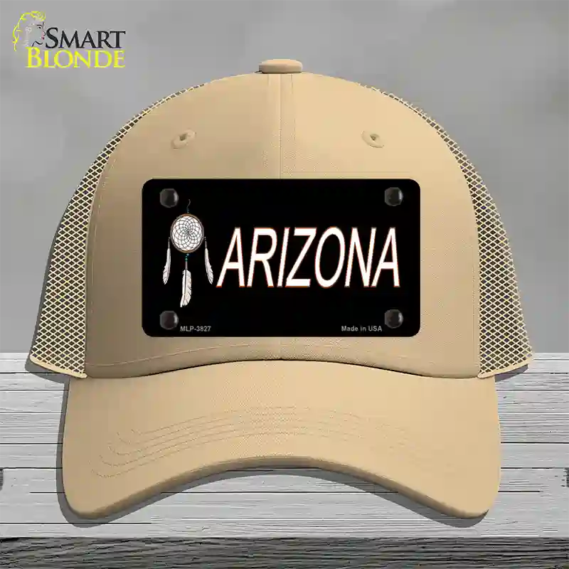 Dreamweaver Offset Arizona Novelty License Plate Hat Mesh / Khaki