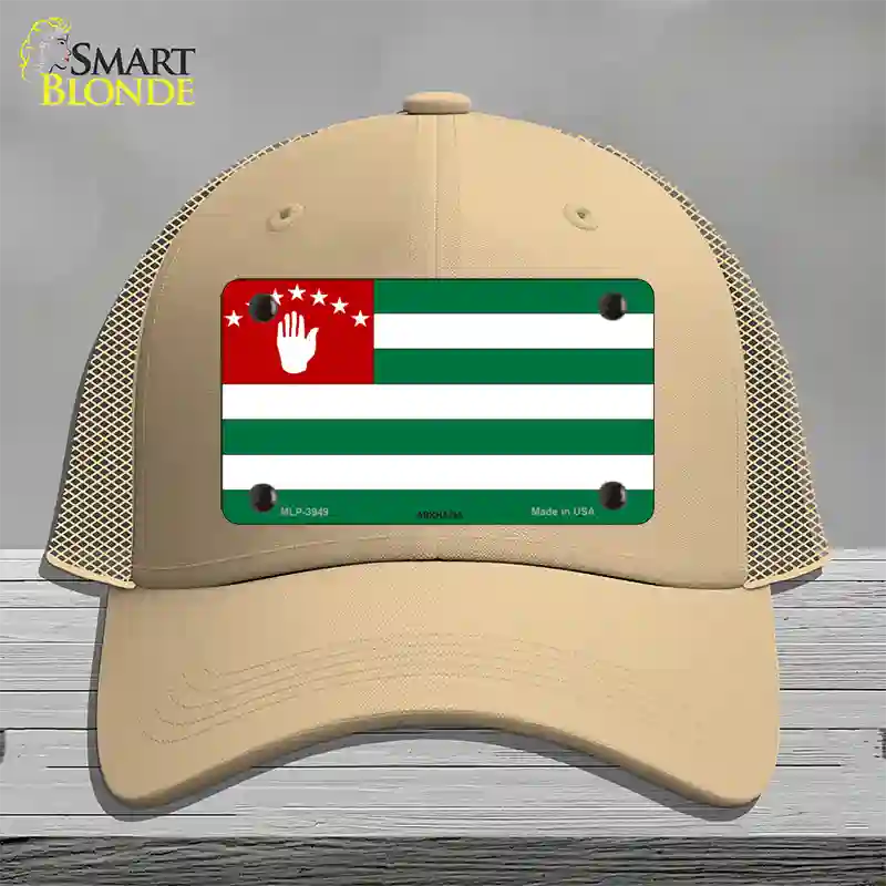 Abkhazia Flag Novelty License Plate Hat Mesh / Khaki