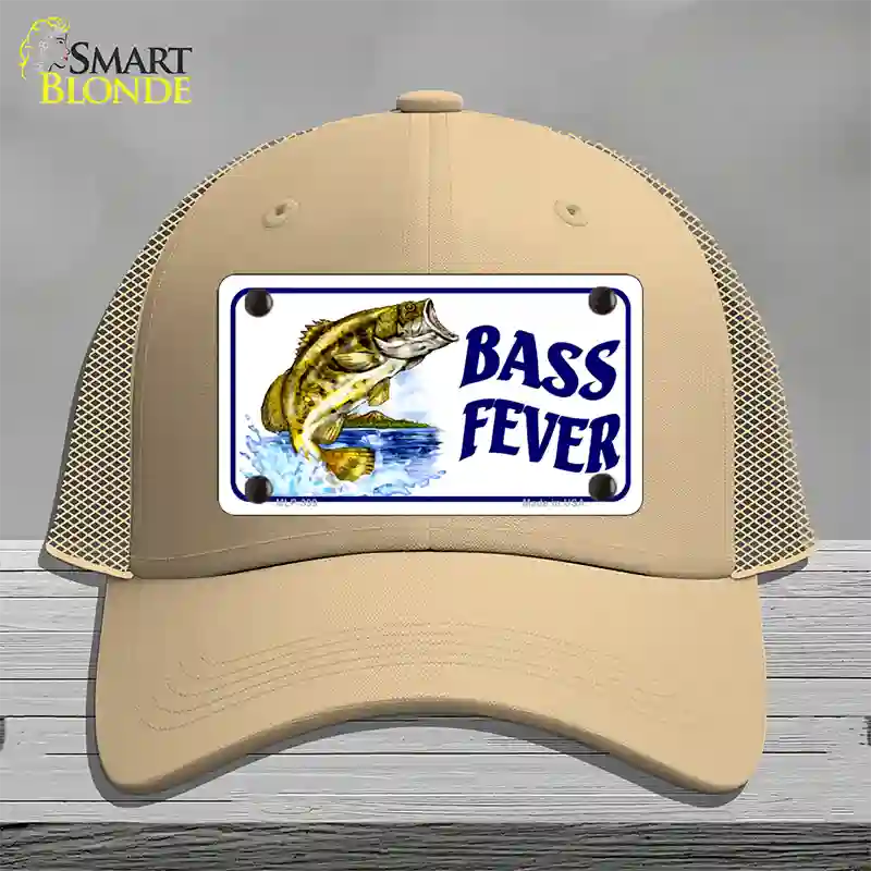 Bass Fever Novelty License Plate Hat Mesh / Khaki