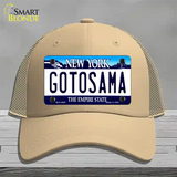 Gotosama New York Novelty License Plate Hat Mesh / Khaki