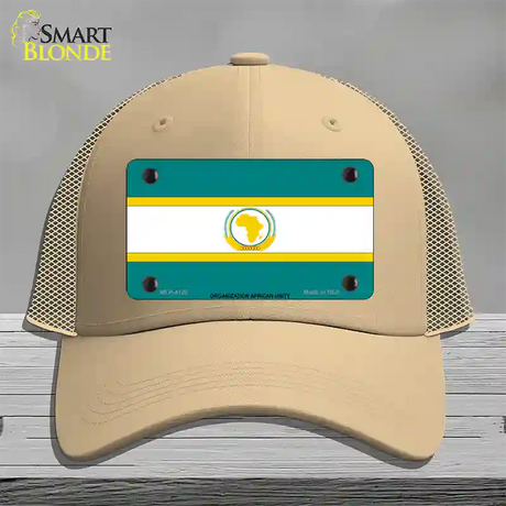 Organization African Unity Flag Novelty License Plate Hat Mesh / Khaki