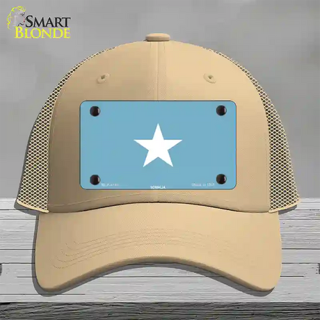 Somalia Flag Novelty License Plate Hat Mesh / Khaki